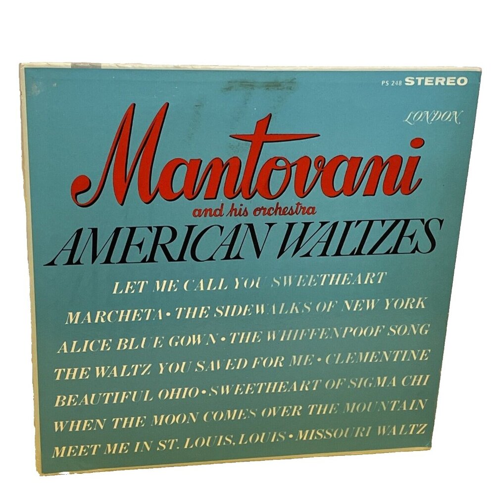 Mantovani And His Orchestra American Waltzes (Vinyl, 1962) London PS 248 VG